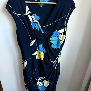 Ralph Lauren Cap Sleeve Dress Size 16 EUC